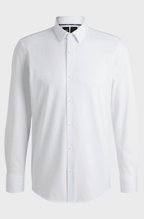25SS 보스 긴팔 셔츠 50474283 10239269 01 100 White