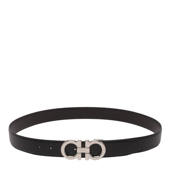 25FW 살바토레 페라가모 가죽 벨트 686671679710NERO HICKORY Black