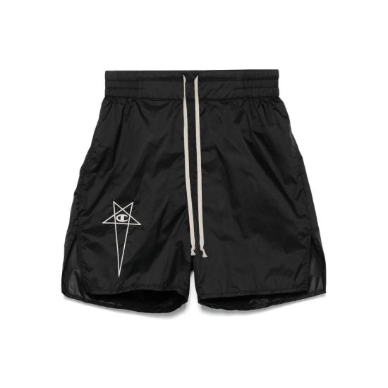 25SS 릭오웬스 x 챔피온 숏팬츠 CM01E1681 CHNY 09 Black