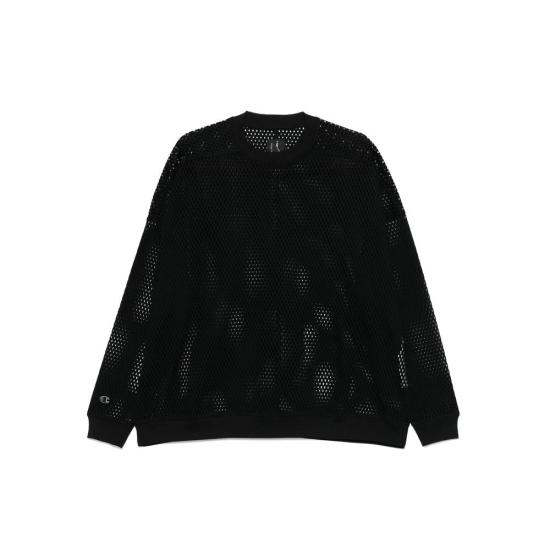 25SS 릭오웬스 x 챔피온 스웨터 CM01E1670 CHONET 09 Black