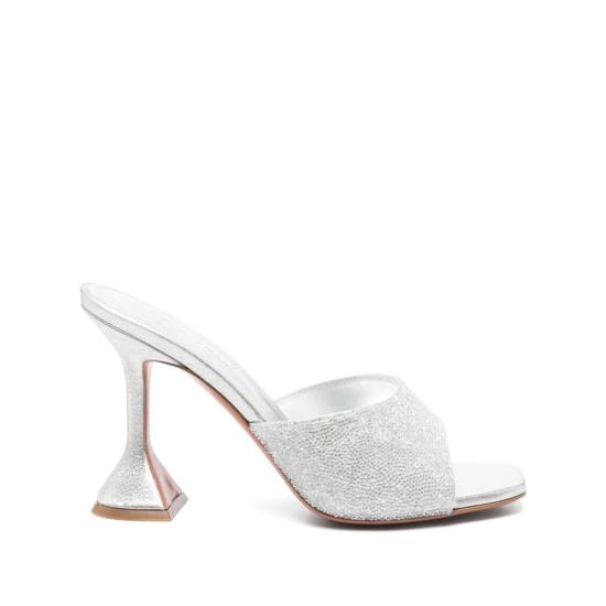 25SS 아미나 무아디 부츠 LUPITA CRYSTAL SILWH SILVER