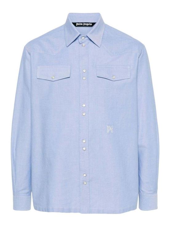 24FW 팜앤젤스 긴팔 셔츠 PMGE028R24FAB0014003 Blue