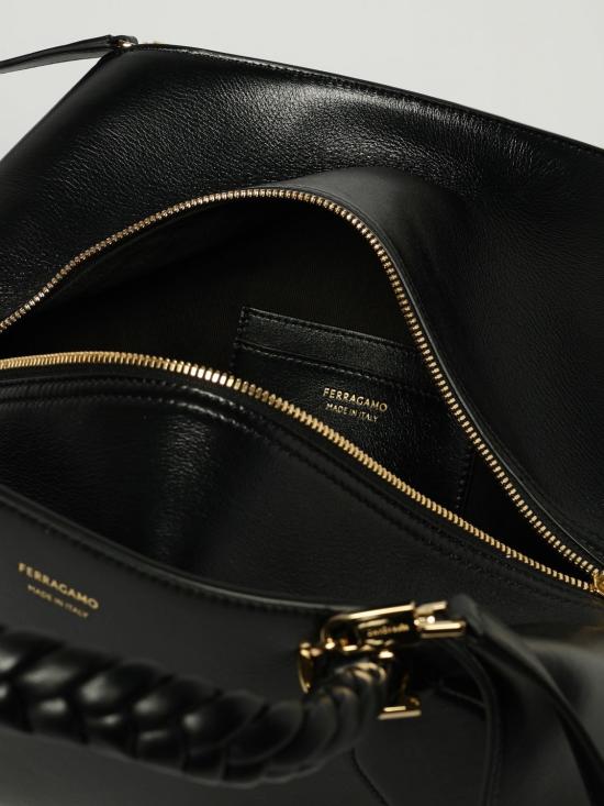 25FW 살바토레 페라가모 토트백 SCARFTHS NERO Black - SALVATORE FERRAGAMO