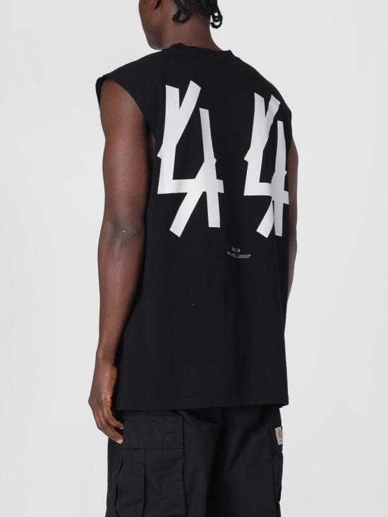 25SS 44레이블 반팔 티셔츠 B0030580FA582 P396 Black - 44 LABEL