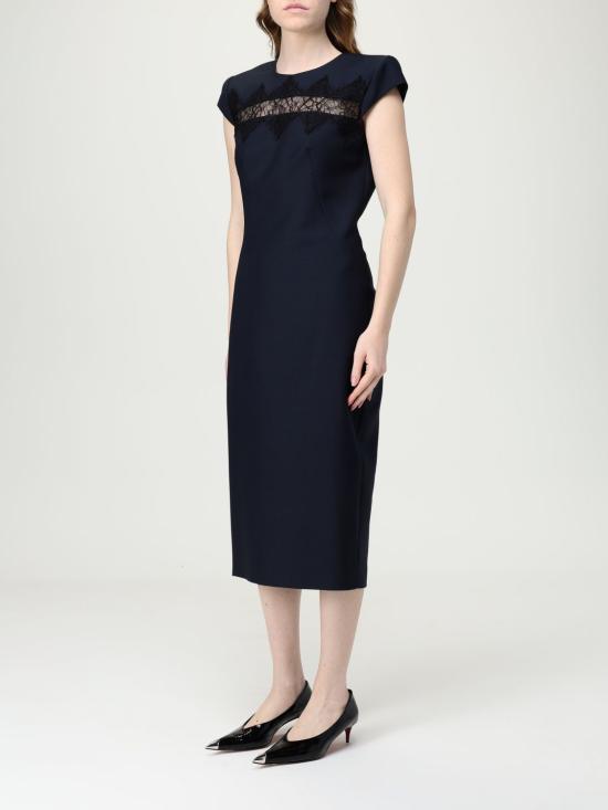 25FW 알렉산더 맥퀸 롱 원피스 830138QJAEK4 100 Blue - ALEXANDER MCQUEEN