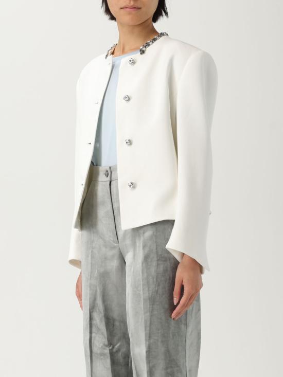 25SS 에르마노 설비노 자켓 D466I324APILM 14800 White - ERMANNO SCERVINO