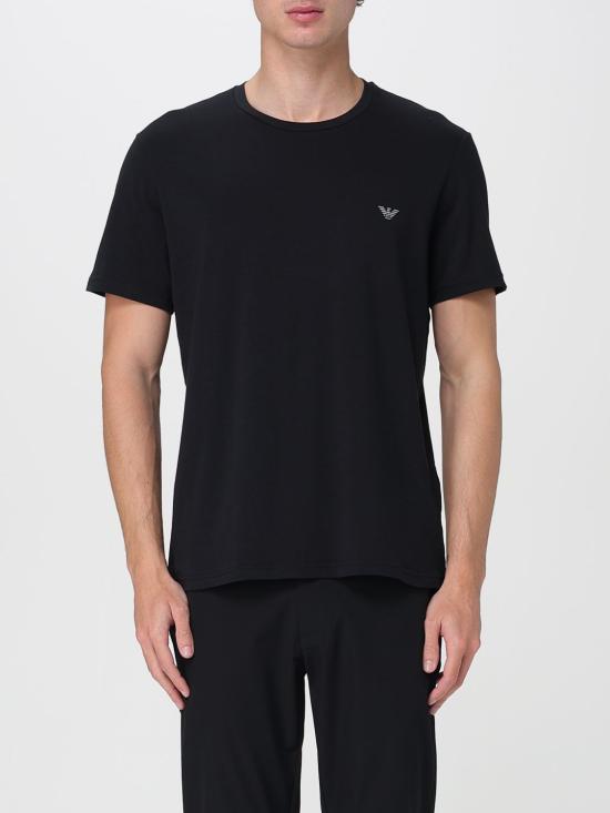 25SS 엠포리오 아르마니 반팔 티셔츠 EM000391AF10776 MC005 Black