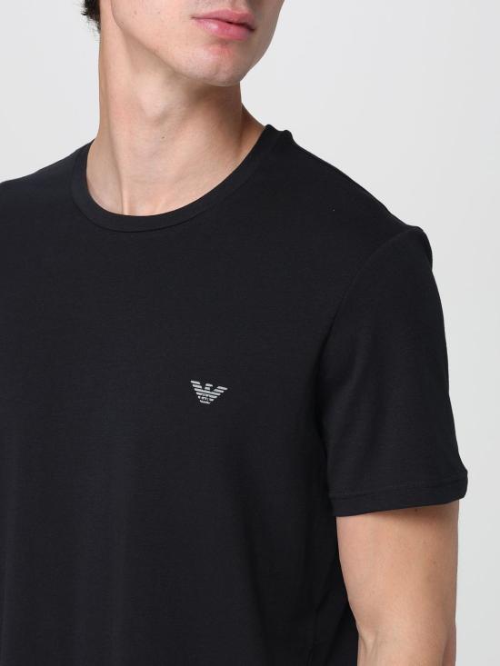 25SS 엠포리오 아르마니 반팔 티셔츠 EM000391AF10776 MC005 Black - EMPORIO ARMANI