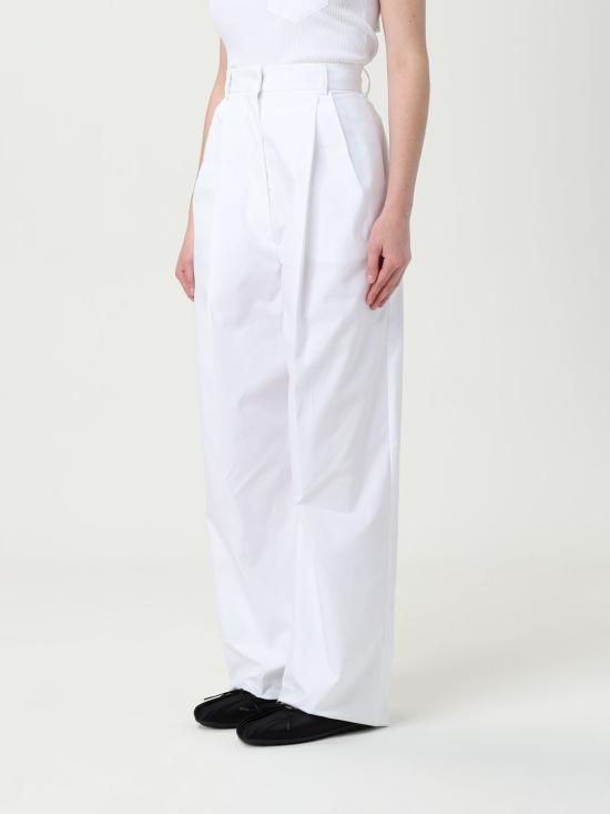 25SS 스포트막스 스트레이트 팬츠 2512131142600 001 White - SPORTMAX