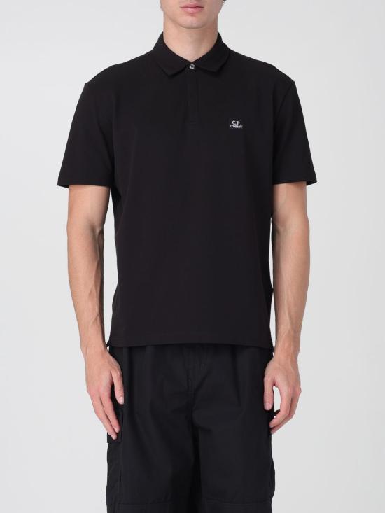 25FW 씨피 컴퍼니 폴로 티셔츠 18CMPL165A005263W 999 Black 1