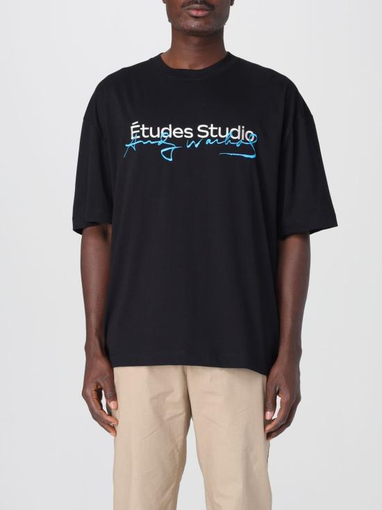 25SS 에뛰드스튜디오 반팔 티셔츠 E25MCTSH134 99 Black