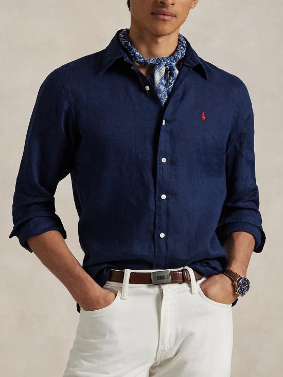 25SS 폴로 랄프로렌 긴팔 셔츠 710968915 007 NAVY - POLO RALPH LAUREN