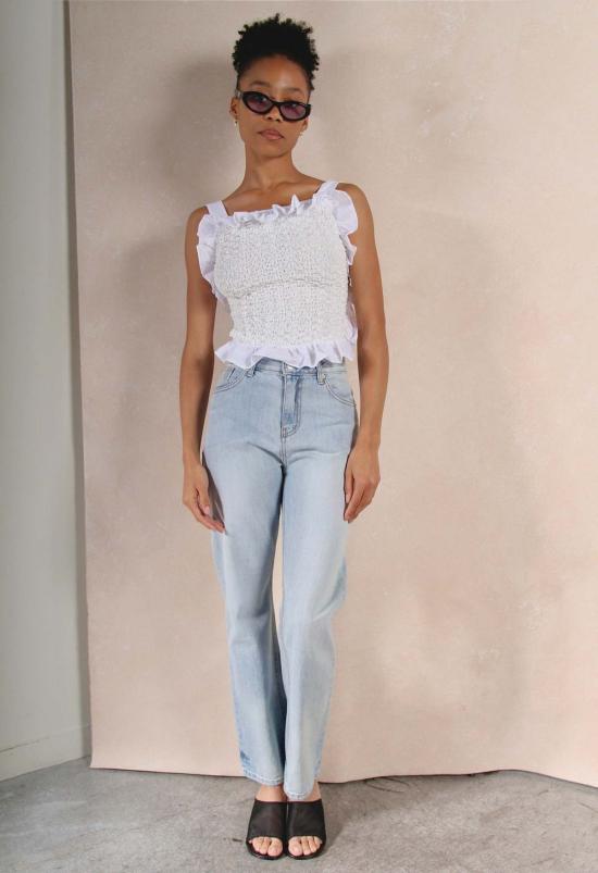  더 엔케이씨 스토어 데님 팬츠 Nkc 스토어 슬림 스트레이트 레그 진 - The NKC Store