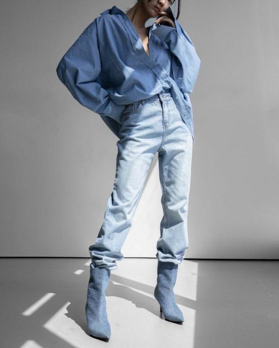  더 엔케이씨 스토어 데님 팬츠 Nkc 스토어 슬림 스트레이트 레그 진 - The NKC Store