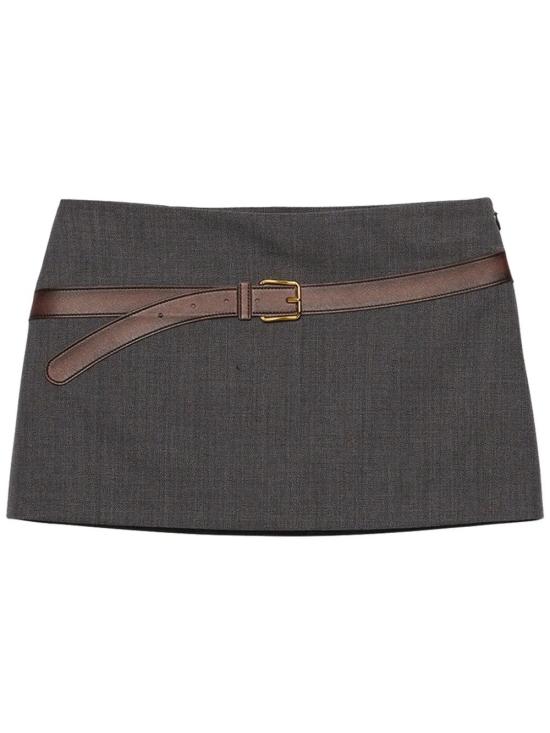 25SS 프라다 숏 스커트 P151WGSOOO16NO F0480 Ardesia