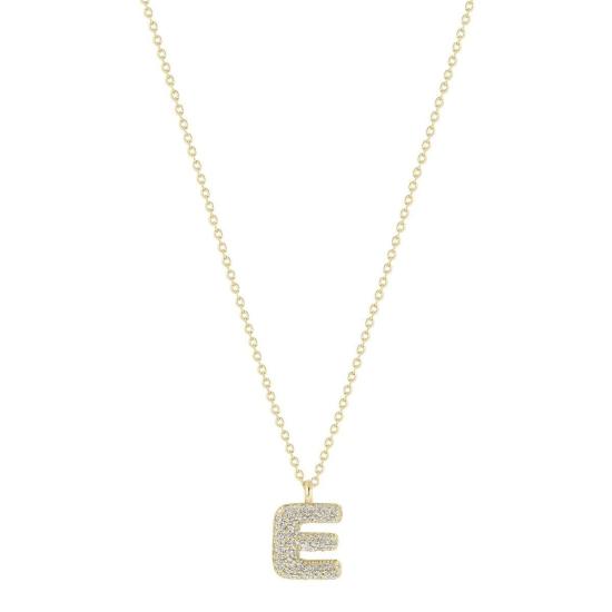  일렉트릭 픽스 목걸이/팬던트 일렉트릭 픽 버블 레터 네크리스 14kt 골드 도금 - ELECTRIC PICKS