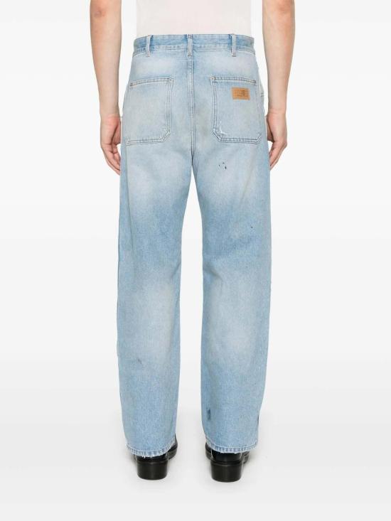  MM6 메종마르지엘라 데님 팬츠 Mm6 Maison Margiela 5 포켓 청바지 메드 블루 - MM6 MAISON MARGIELA