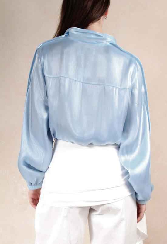  더 엔케이씨 스토어 봄버 자켓 Nkc 스토어 쉬머 봄버 재킷 블루 - The NKC Store