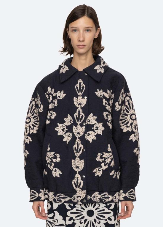  씨뉴욕 봄버 자켓 시 니 릴리아나 퀼팅 재킷 - SEA NY