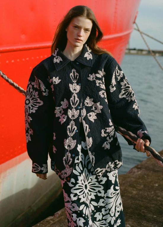  씨뉴욕 봄버 자켓 시 니 릴리아나 퀼팅 재킷