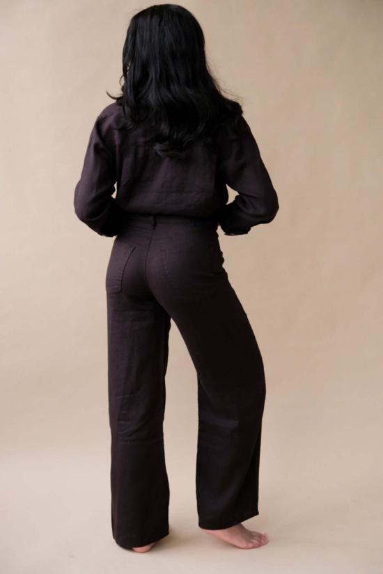  시티즌 오브 휴머니티 셔츠 시티즌스 오브 휴머니티 카일라 슈렁큰  셔츠 초콜릿 - CITIZEN OF HUMANITY