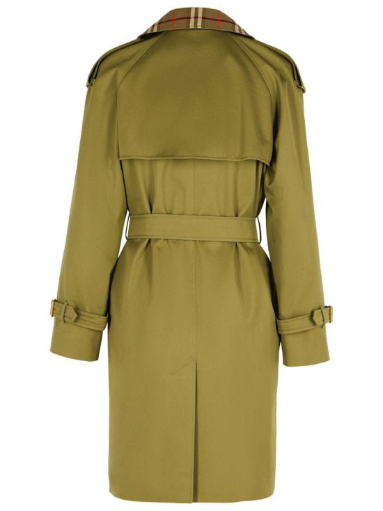 25FW 버버리 더블 브레스티드 벨트 트렌치코트  8111166C2985 GREEN - BURBERRY