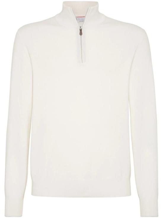 26SS 브루넬로 쿠치넬리 집업 니트 M2200124 CO312 BROWN