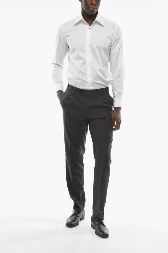  꼬르넬리아니 스트레이트 팬츠 795810 6818060 013 Gray - CORNELIANI