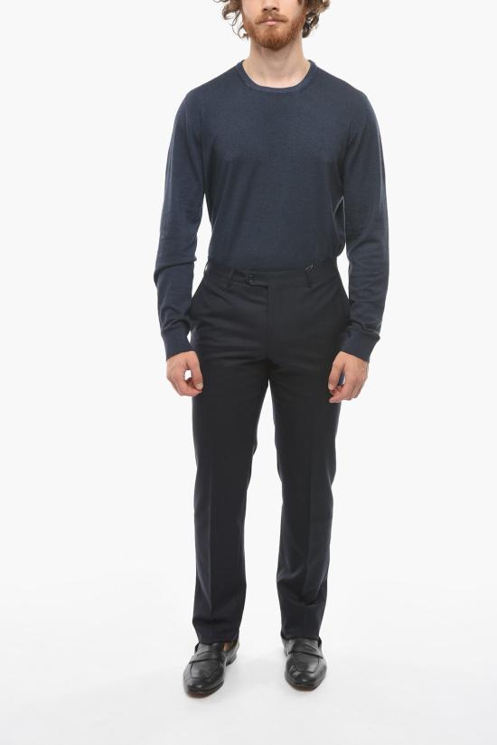  꼬르넬리아니 스트레이트 팬츠 825279 8818060 001 Blue - CORNELIANI