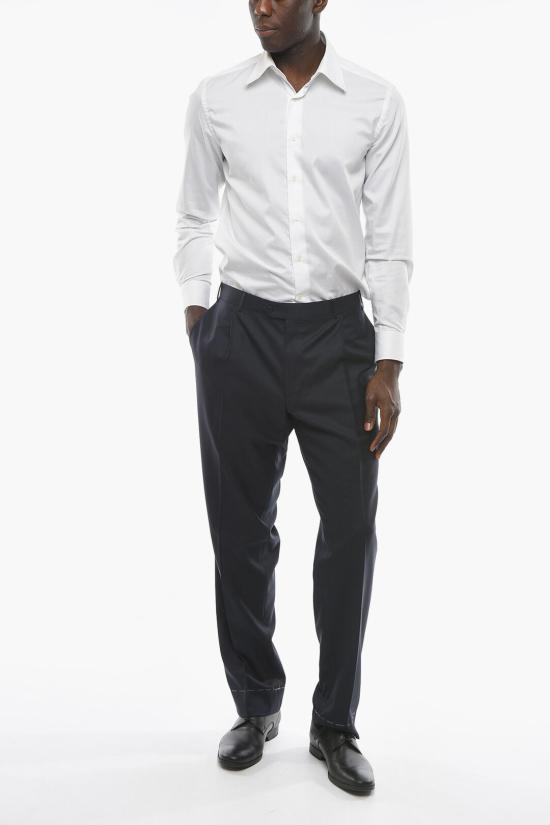 꼬르넬리아니 스트레이트 팬츠 795810 6818060 001 Blue - CORNELIANI