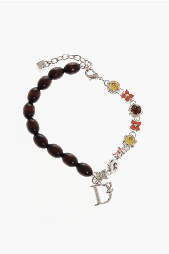  디스퀘어드2 팔찌 ANW0008 28506536 M920 Marrone Argento