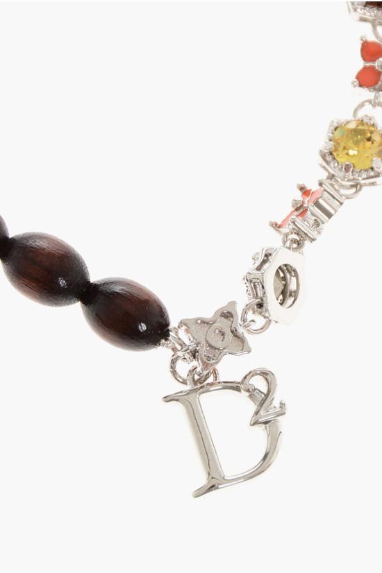  디스퀘어드2 팔찌 ANW0008 28506536 M920 Marrone Argento - DSQUARED2