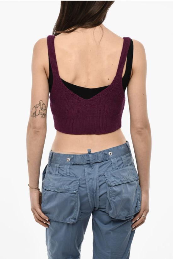  디스퀘어드2 민소매 티셔츠 S75HA1201 S18305 406 Violet - DSQUARED2