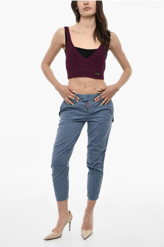  디스퀘어드2 민소매 티셔츠 S75HA1201 S18305 406 Violet - DSQUARED2