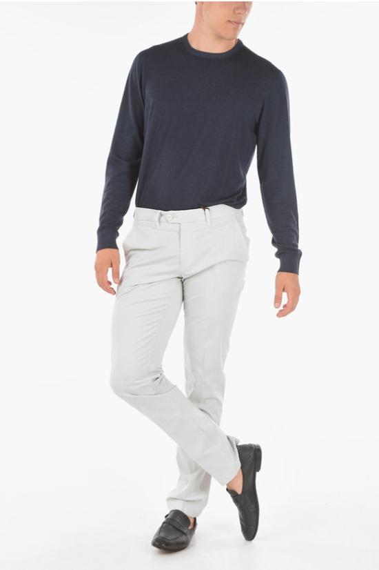  꼬르넬리아니 치노 팬츠 814EG6 8120168 026 White - CORNELIANI