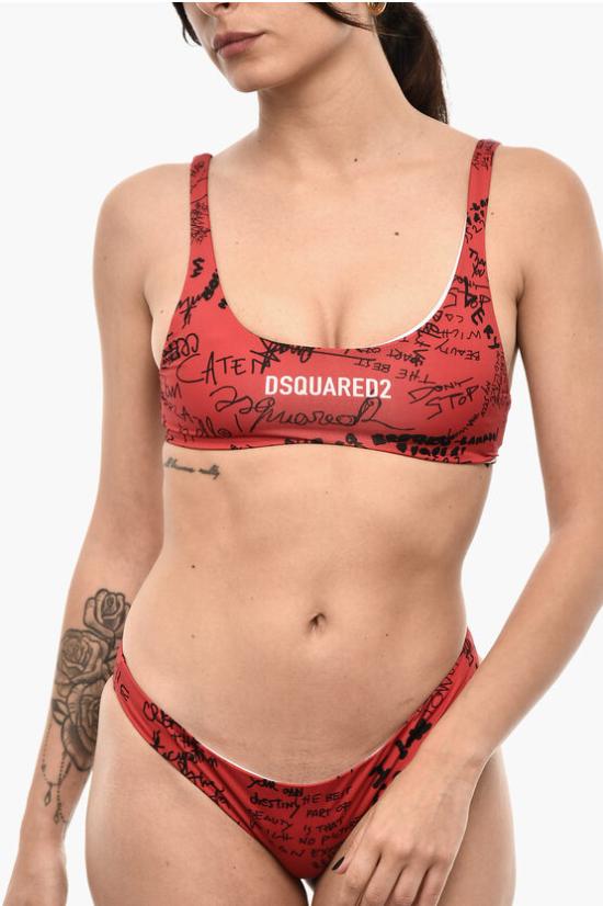  디스퀘어드2 비키니 수영복 D6BZ73130 ISA01 613 Red
