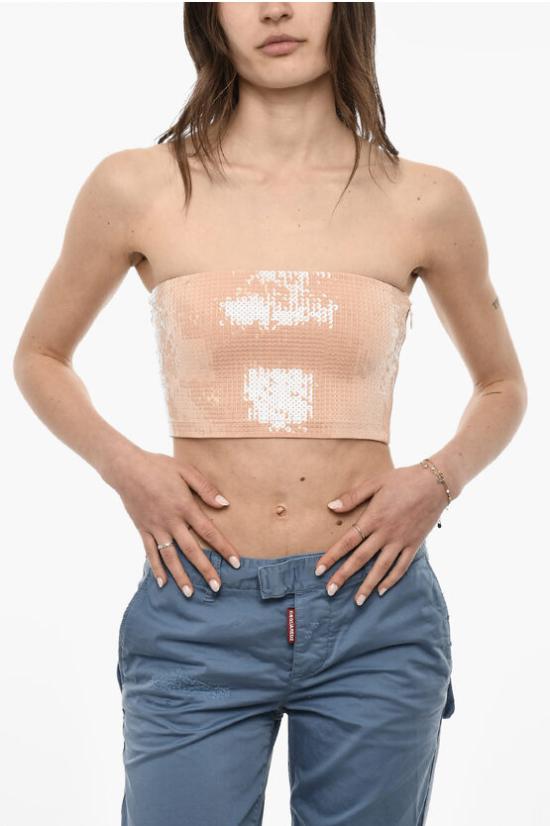  디스퀘어드2 민소매 티셔츠 S72NC1014 S24545 128 Pink