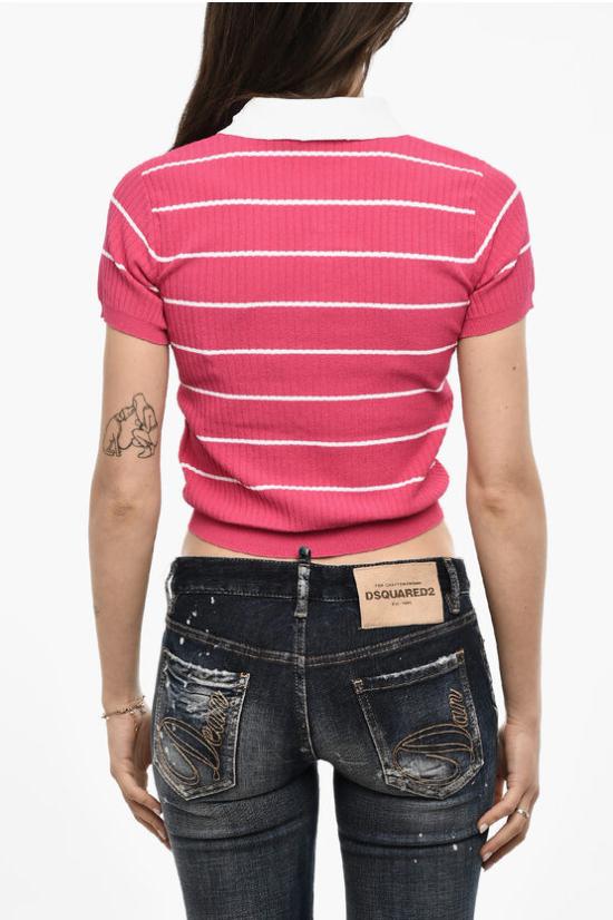  디스퀘어드2 반팔 티셔츠 S72HA1194 D13015 962 Bianco Rosa - DSQUARED2