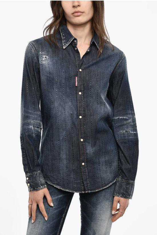  디스퀘어드2 데님 자켓 S75DL0834 S30341 470 Blue