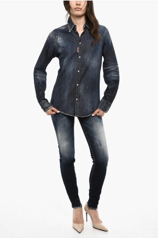  디스퀘어드2 데님 자켓 S75DL0834 S30341 470 Blue - DSQUARED2