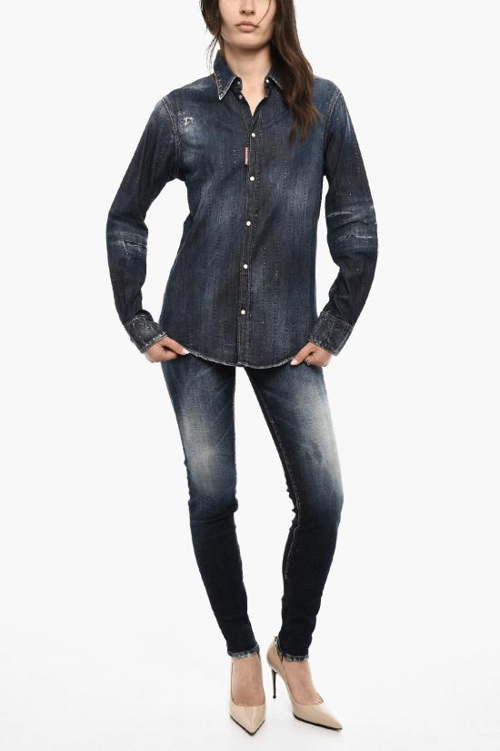  디스퀘어드2 데님 자켓 S75DL0834 S30341 470 Blue - DSQUARED2