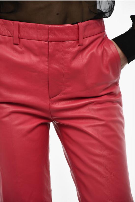  디스퀘어드2 가죽 팬츠 S75KB0273 SY1545 254 Red - DSQUARED2