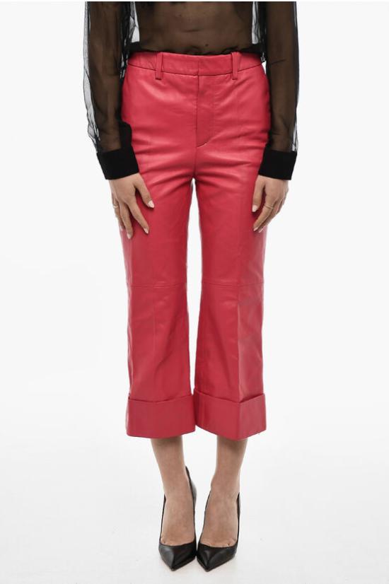  디스퀘어드2 가죽 팬츠 S75KB0273 SY1545 254 Red