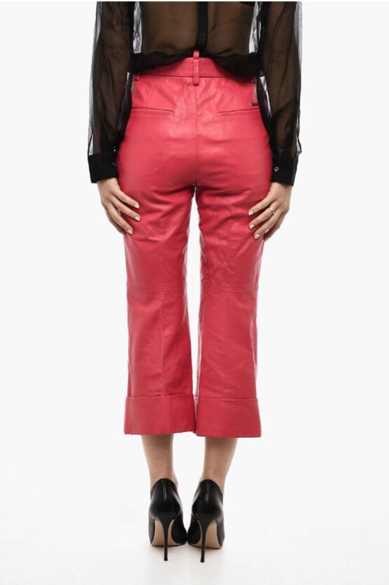  디스퀘어드2 가죽 팬츠 S75KB0273 SY1545 254 Red - DSQUARED2