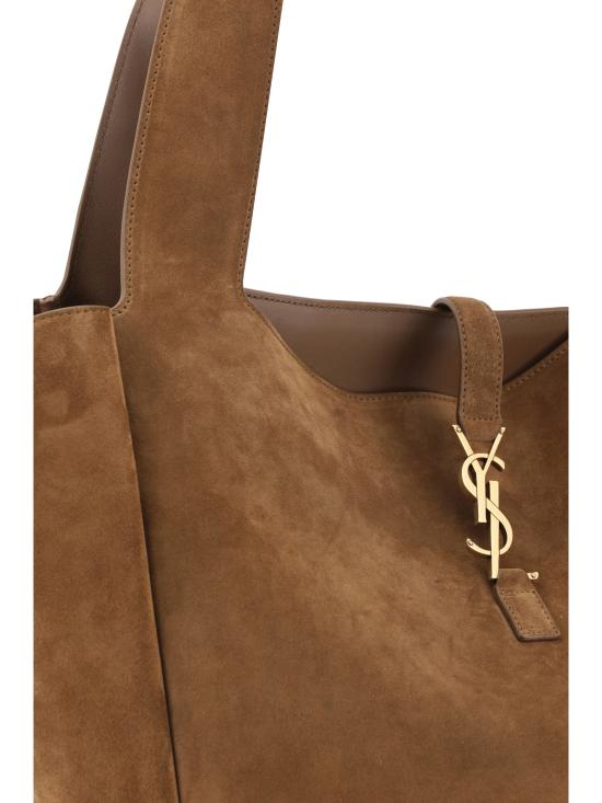 26SS 생로랑 LE 5 A 7 베아 스웨이드 토트백 763435008IW 2885 BROWN - SAINT LAURENT