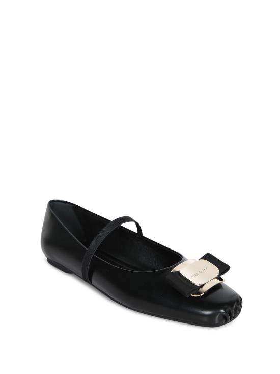 26SS 살바토레 페라가모 플랫 슈즈 768868 01H345 005 Black - SALVATORE FERRAGAMO