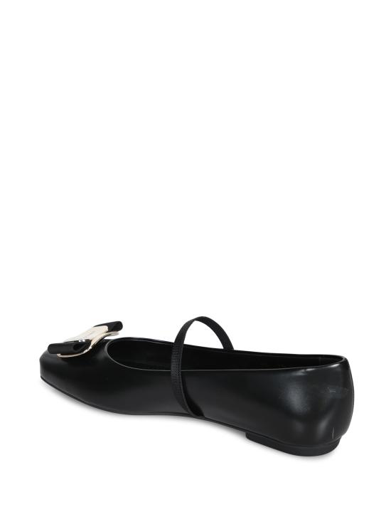 26SS 살바토레 페라가모 플랫 슈즈 768868 01H345 005 Black - SALVATORE FERRAGAMO