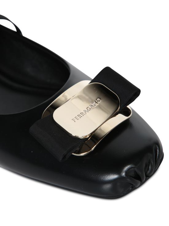 26SS 살바토레 페라가모 플랫 슈즈 768868 01H345 005 Black - SALVATORE FERRAGAMO