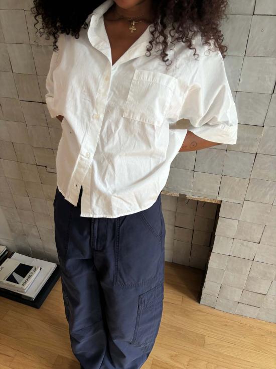  시티즌 오브 휴머니티 셔츠 Citizens Of Humanity Claire Origami 셔츠 Optic White - CITIZEN OF HUMANITY