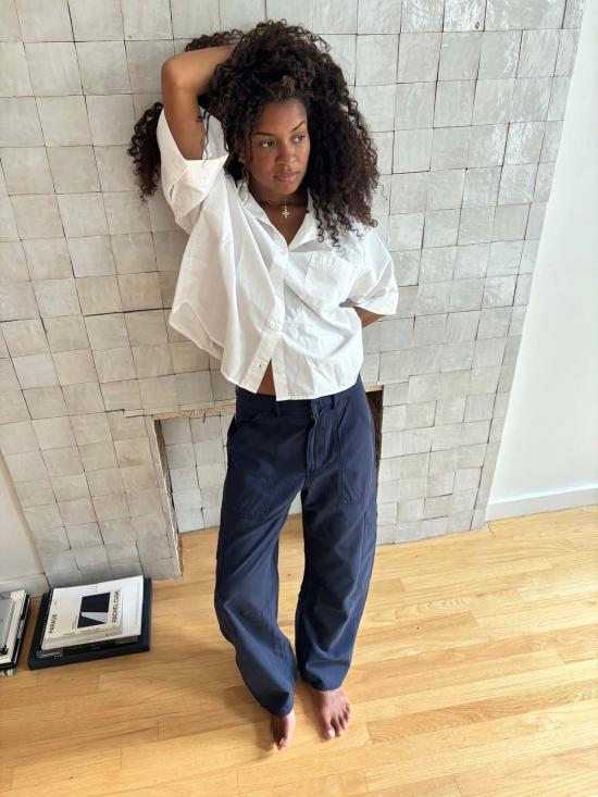  시티즌 오브 휴머니티 셔츠 Citizens Of Humanity Claire Origami 셔츠 Optic White - CITIZEN OF HUMANITY